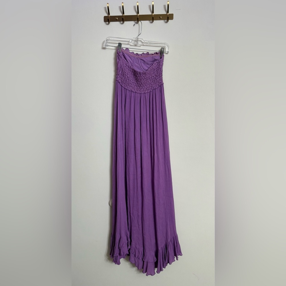 FREE PEOPLE One Womens Purple Adella Corset Sleeveless Maxi Dress XS - Picture 5 of 5